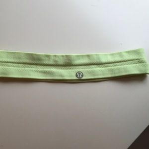 lululemon neon green headband
